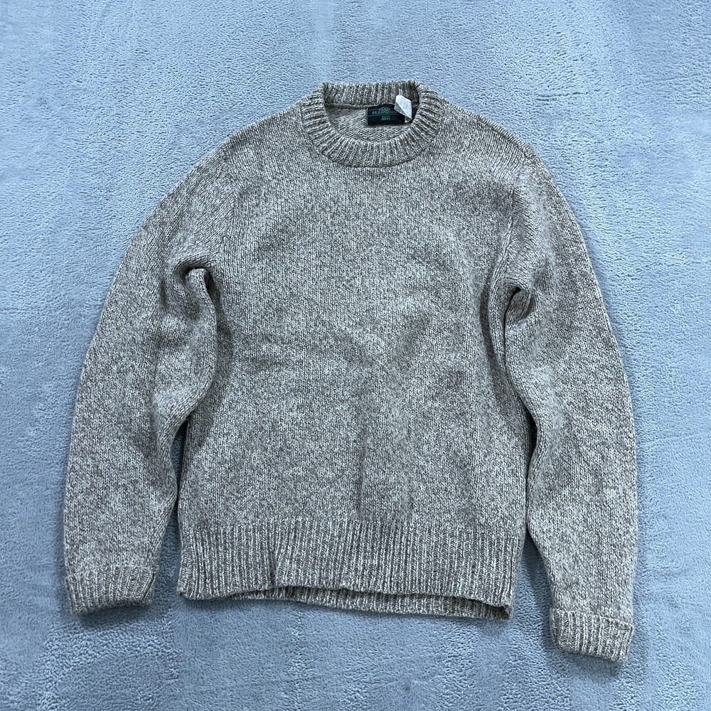 Vintage‎ REI Sweater Mens Medium Slim Peak Value Rag Wool USA Made Cottage 80s